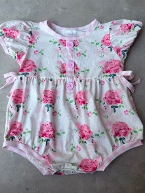 Toddler Floral Romper 2T -never worn